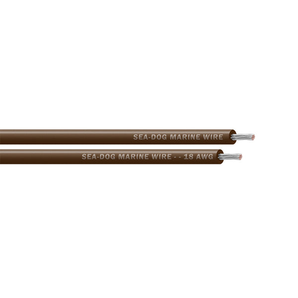 Sea-Dog 18 AWG Brown Primary Wire - 500'