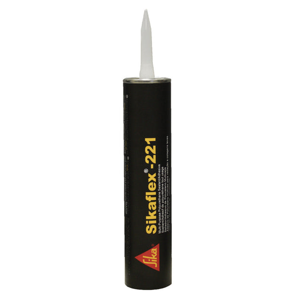 Sika Sikaflex® 221 Multi-Purpose Polyurethane Sealant/Adhesive - 10.3oz(300ml) Cartridge - Aluminum Gray