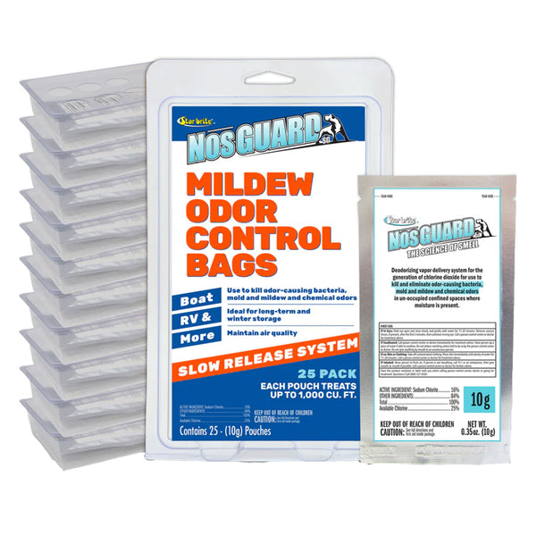 Star brite NosGUARD Mildew Odor Control Bags Slow Release System *25-Pack