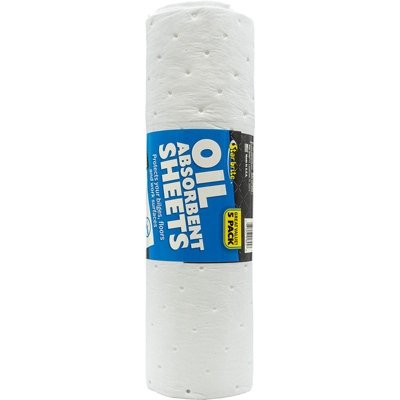 Star brite High-Efficiency Oil Absorbent Sheets *5-Pack