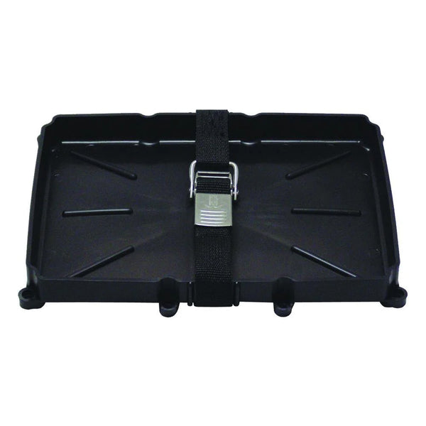 T-H Marine 24 Series Battery Holder Tray w/Stainless Buckled Strap