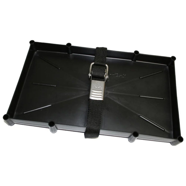 T-H Marine 27 Series Battery Holder Tray w/Stainless Buckled Strap