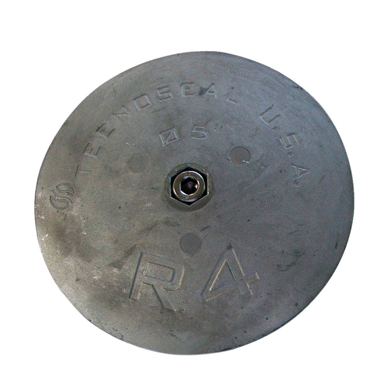 R4 Rudder Anode - Zinc - 5" Diameter x 5/8" Thickness