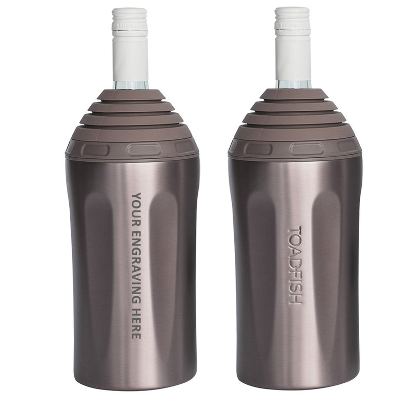 Toadfish Custom Engraved Stainless Steel Wine Chiller - Rose Gold (MINIMUM ORDER QUANTITY OF 25)