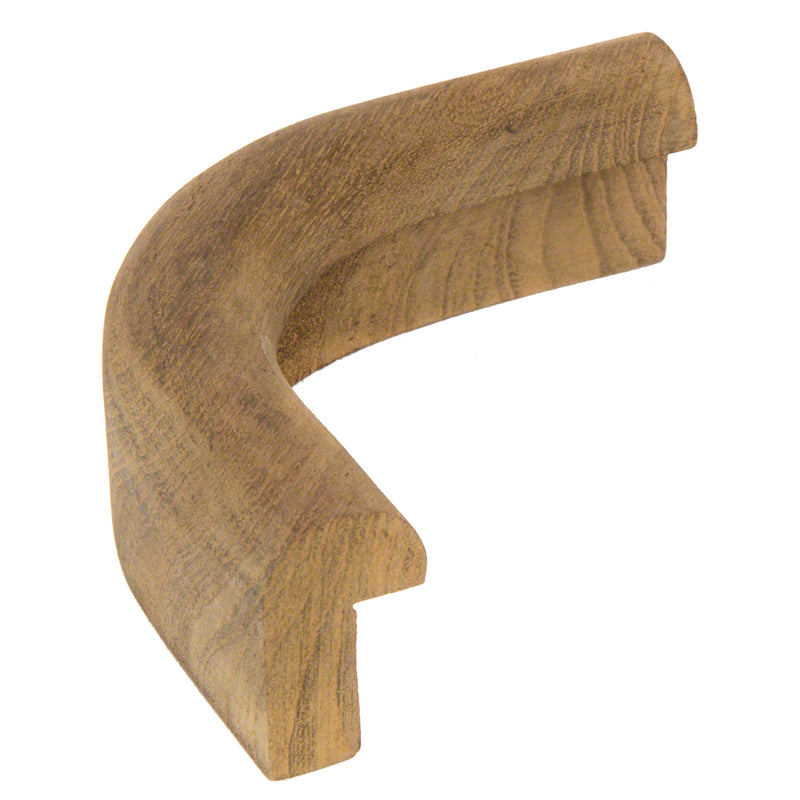 Whitecap Teak Edge Molding Outside Corner